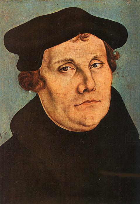 Lucas  Cranach Portrait of Martin Luther china oil painting image